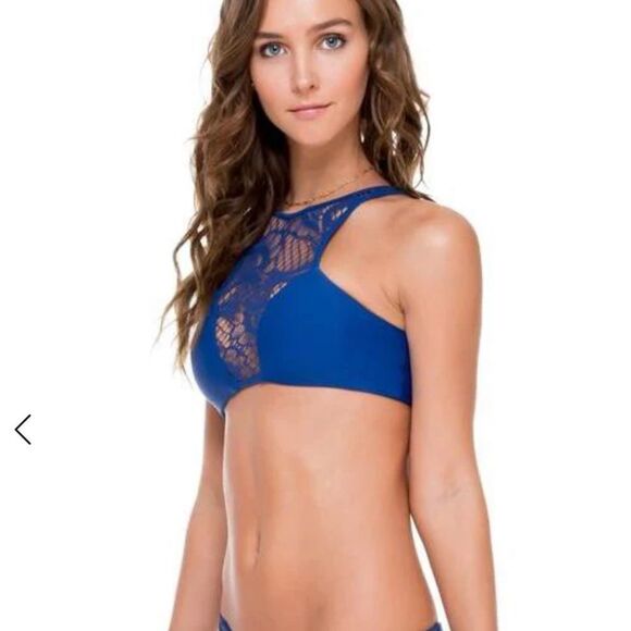 Luli Fama Wanted and Wild Lacey High Neck Halter Womens Size Large - Picture 3 of 10